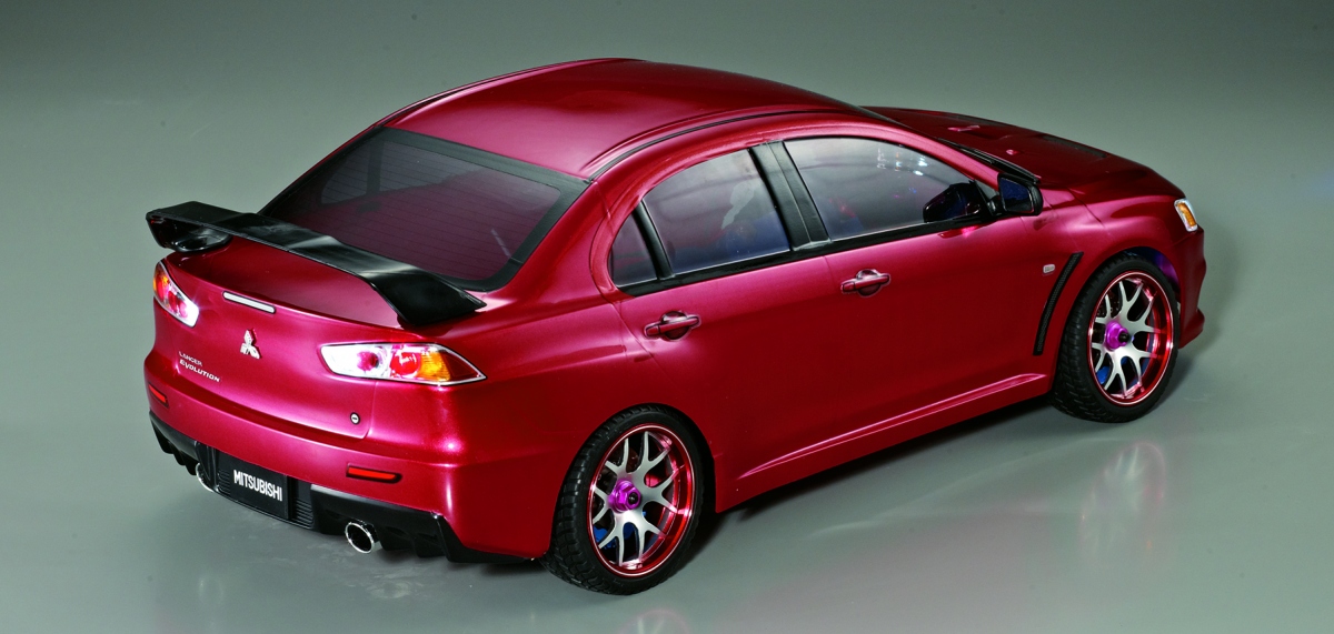 mitsubishi evo rc car body